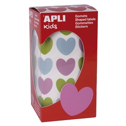 Gomets Apli Corazón Surtidos 20 X 18 Mm (900 Uds)