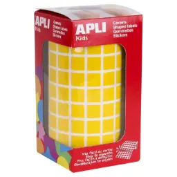 Gomets Apli Cuadrado 10x10 Amarillo Rollo