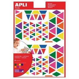 Gomets Apli Triangulares Removibles Multicolor