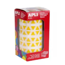 Gomets Apli Triangulo 10,5 Amarillo Rollo