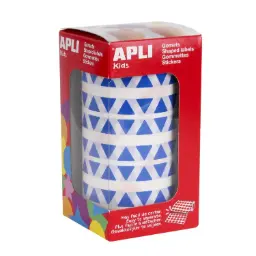 Gomets Apli Triangulo 10,5 Azul Rollo