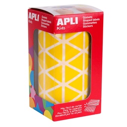 Gomets Apli Triangulo 20,0 Amarillo Rollo