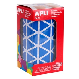 Gomets Apli Triangulo 20,0 Azul Rollo
