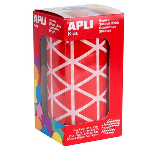 [649993] GOMETS APLI TRIANGULO 20,0 ROJO ROLLO