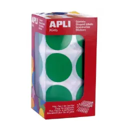 Gomets Apli Xl Circulo 33 0 Verde Rollo