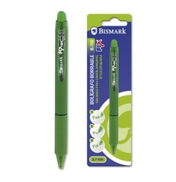 Bolígrafo Borrable Verde Clic Retráctil