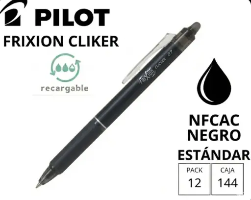[119264] BOLÍGRAFO PILOT FRIXION CLICKER NEGRO