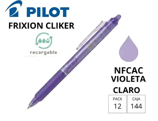[081067] BOLÍGRAFO PILOT FRIXION CLICKER VIOLETA