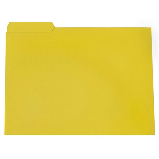 [209731] SUBCARPETA FOLIO CON PESTAÑA IZQUIERDA 250G AMARILLO