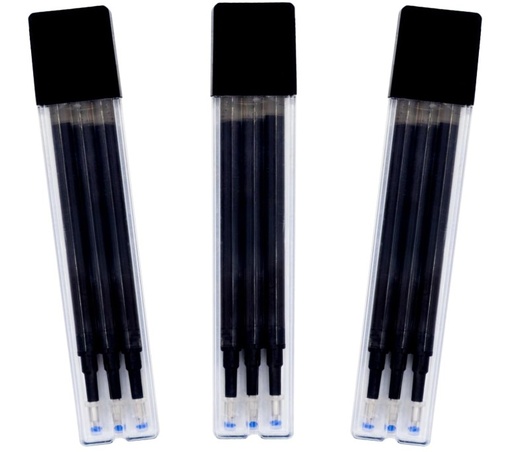 [120819] RECAMBIO BOLÍGRAFO RAYLU IGNITE BORRABLE NEGRO BOLSA 3 BLISTER 3 RECAMBIOS 