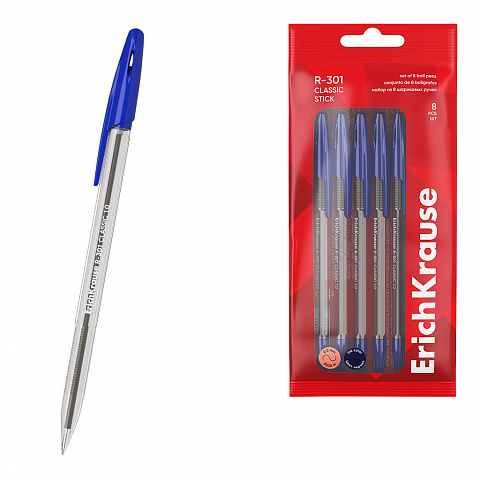 [081049] BOLÍGRAFOS BÁSICOS COREBALL AZUL | BOLSA 10 UNIDADES