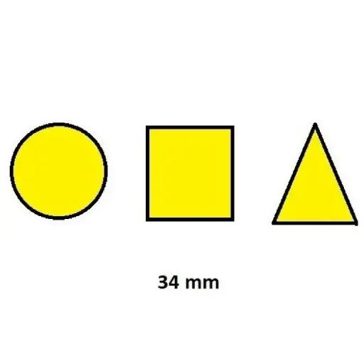 [825554] GOMETS INETA FIGURAS GEOMETRICAS AMARILLO – ROLLO 1357 UDS