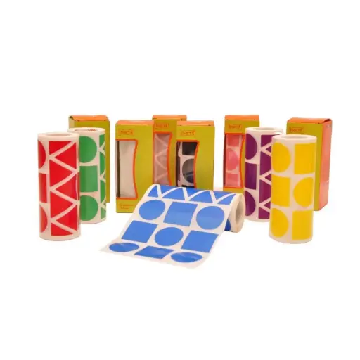 [825686] GOMETS INETA FIGURAS GEOMETRICAS NEGRO – ROLLO 1357 UDS