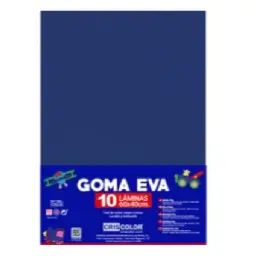 HOJAS DE GOMA EVA UNICOLOR AZUL ULTRAMAR 40x60x0,2 CM
