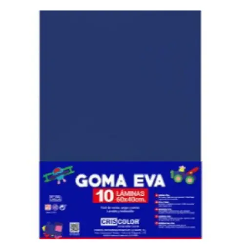 [630467] HOJAS DE GOMA EVA UNICOLOR AZUL ULTRAMAR 40x60