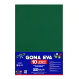 HOJAS DE GOMA EVA UNICOLOR VERDE MUSGO 40x60x0,2 CM
