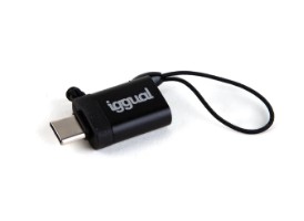 [120459] ADAPTADOR IGGUAL USB OTG TIPO C A USB-A 3.1 NEGRO