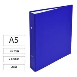Archivador Exacompta A5 Pp Azul 2 Anillas 30mm