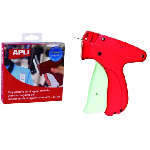 [247719] APLI PISTOLA ETIQUETADORA TEXTIL PARA TEJIDOS GRUESOS CON AGUJA