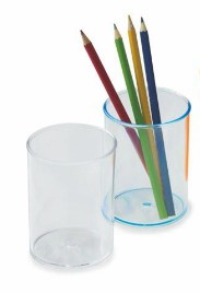 [700254] CUBILETE PORTALAPICES TRANSPARENTE OPACO FAIBO  PLÁSTICO