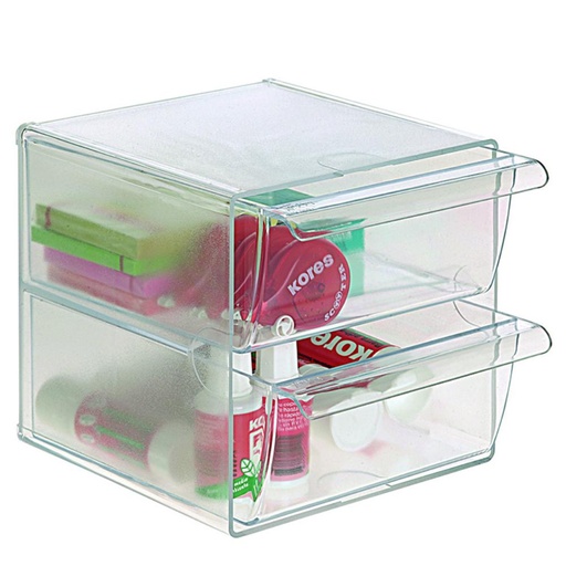 [069102] CUBO ORGANIZADOR CON 2 CAJONES GRANDES 6702C