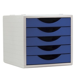 Módulo Archivotec Con 5 Cajones Azul