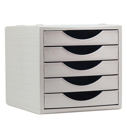 Módulo Archivotec Con 5 Cajones Gris