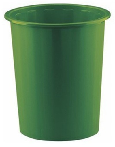 [040460] PAPELERA FAIBO DE PLÁSTICO 14 L VERDE Ø310×280 MM