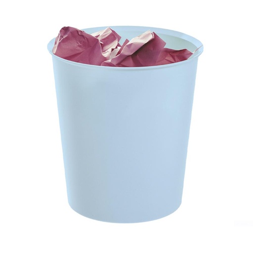 [069843] PAPELERA SOSTENIBLE AZUL PASTEL ARCHIVO 2000 ECOGREEN 18 LITROS
