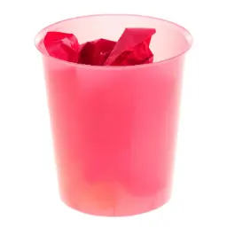 Papelera Translucida Fucsia Archivo 2000 Ecogreen 18 Litros