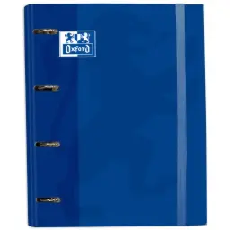Carpeblock 4 Anillas Oxford A4 Azul