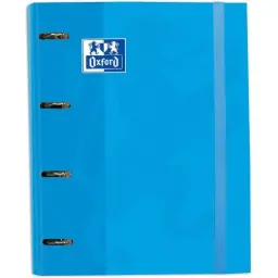 Carpeblock 4 Anillas Oxford A4 Turquesa
