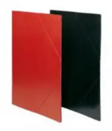 Carpeta Dibujo A2 Roja Con Gomas