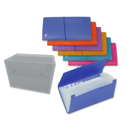 [181087] CARPETA FUELLE 12 BOLSAS RECIBOS OPACO 