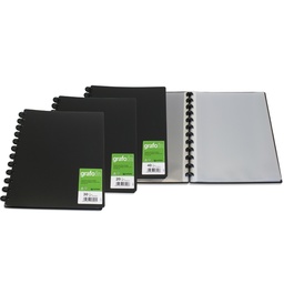 Carpeta Grafoplas A4 In&out 20 Fundas Extraíbles Negra