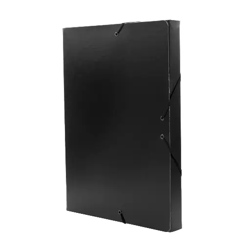 [180947] CARPETA PROYECTO RAYLU PAPER A4 LOMO 30 MM NEGRO CIERRE CON GOMAS 