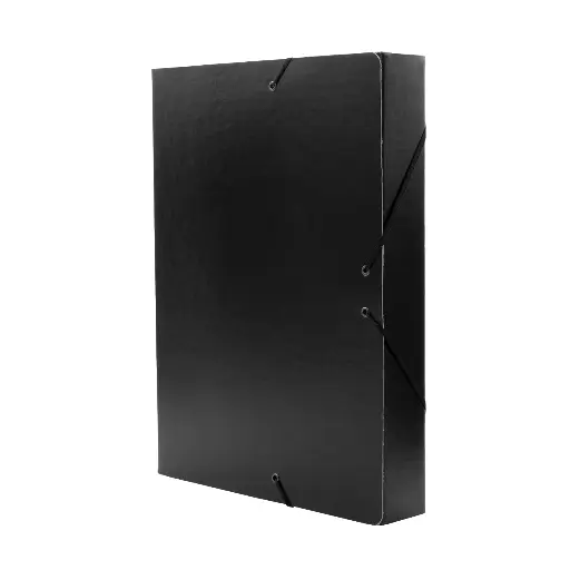 [180955] CARPETA PROYECTO RAYLU PAPER A4 LOMO 50 MM NEGRO CIERRE CON GOMAS 