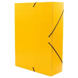 Carpeta Proyecto Raylu Paper A4 Lomo 90 Mm Amarillo Cierre Con Gomas