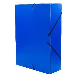 Carpeta Proyecto Raylu Paper A4 Lomo 90 Mm Azul Cierre Con Gomas