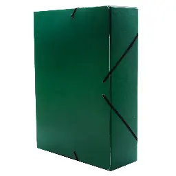 Carpeta Proyecto Raylu Paper A4 Lomo 90 Mm Verde Cierre Con Gomas