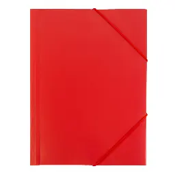 Carpeta Pp Raylu Paper A3 Con Gomas Y Solapas Rojo
