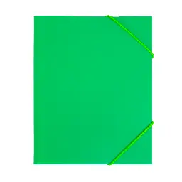 Carpeta Pp Raylu Paper A4 Con Gomas Y Solapas Verde