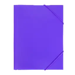 Carpeta Pp Raylu Paper A4 Con Gomas Y Solapas Violeta