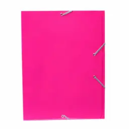 Carpeta Mariola Carton A4+ Con Gomas Y Solapas Fucsia