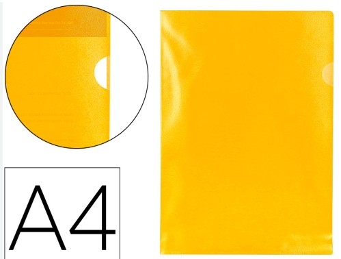 [825466] DOSIER UÑERO POLIPROPILENO A4 AMARILLO 10UD