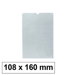 Funda Portacarnet  Pvc 200micras Con Rebaje 109x165mm