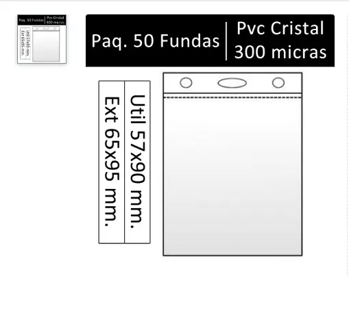 [180574] FUNDA PORTACARNET 300M VERTICAL 85X54MM