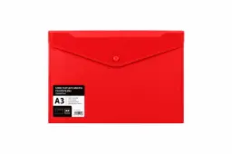 Sobre Portadocumentos Polipropileno Con Broche A3 Rojo