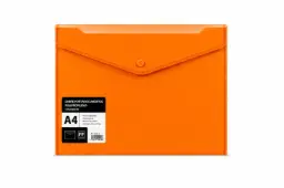 Sobre Portadocumentos Polipropileno Con Broche A4 Naranja