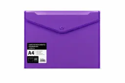 Sobre Portadocumentos Polipropileno Con Broche A4 Violeta